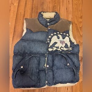 🛑SOLD🛑Ralph Lauren Denim & Supply Eagle USA Denim Vest.